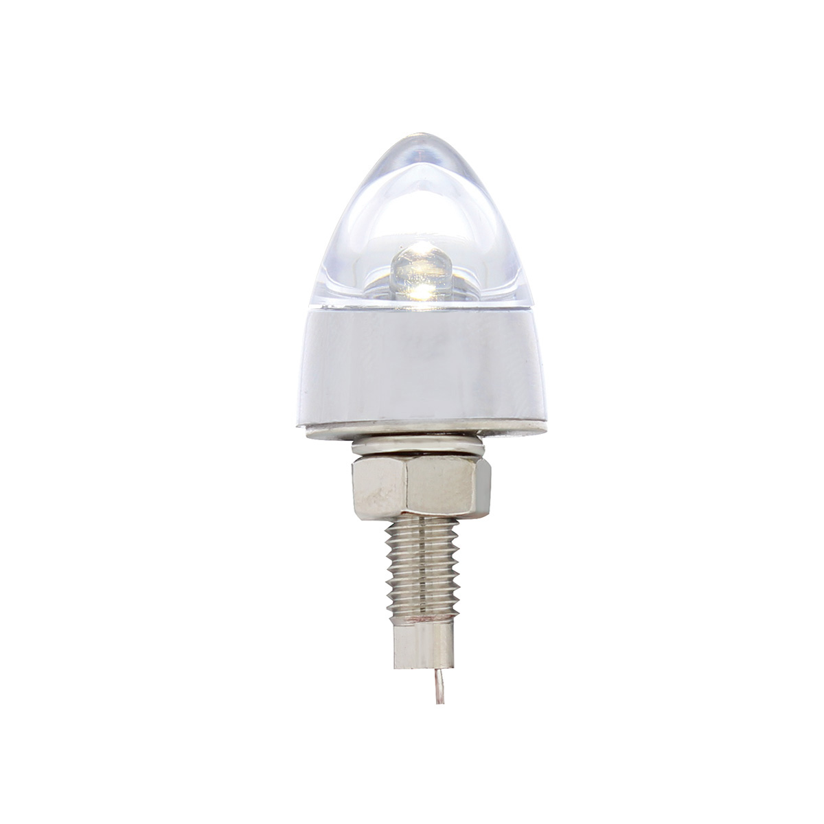 LED Bullet License Plate Fastener - White (2-Pack) - Thumbnail 2