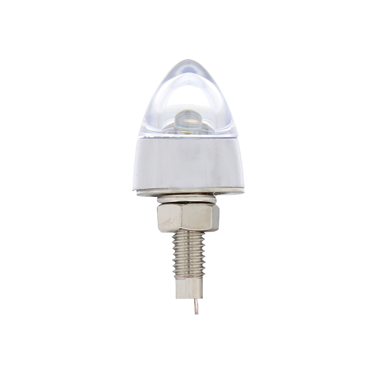 LED Bullet License Plate Fastener - White (2-Pack) - Thumbnail 3