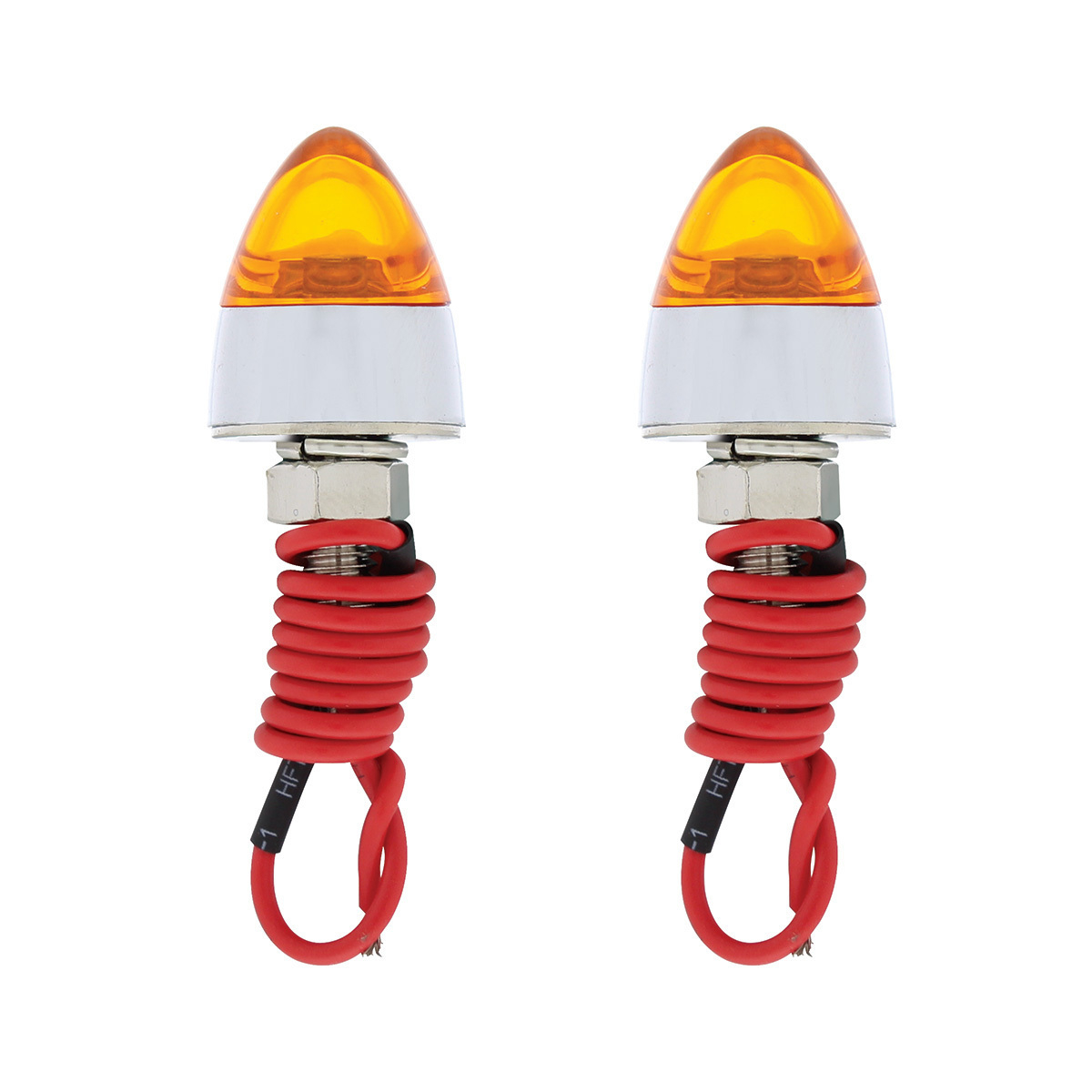 LED Bullet License Plate Fastener - Amber (2-Pack) - Thumbnail 6