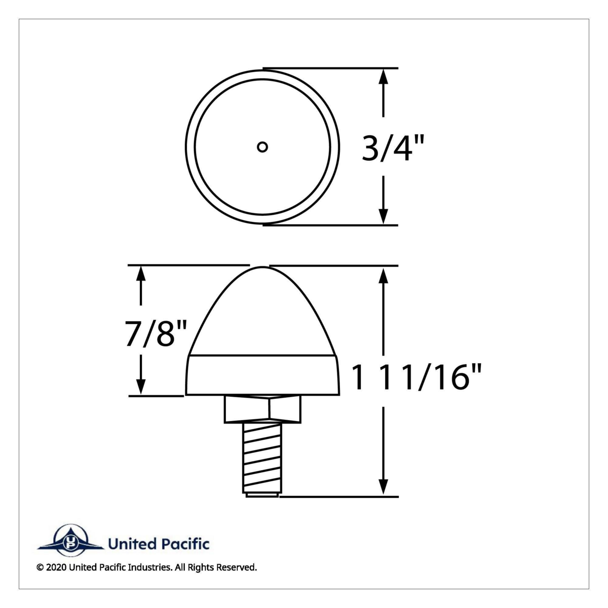 LED Bullet License Plate Fastener - Blue (2-Pack) - Thumbnail 7