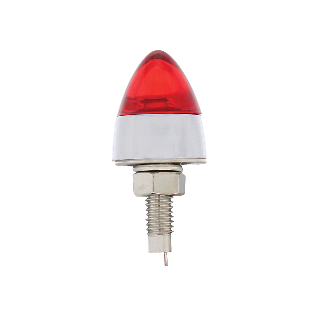 LED Bullet License Plate Fastener - Red (2-Pack) - Thumbnail 3