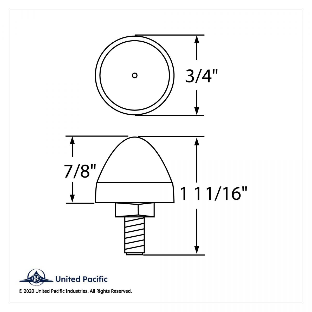LED Bullet License Plate Fastener - Red (2-Pack) - Thumbnail 5