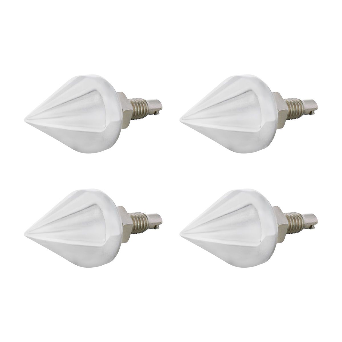 Chrome Spike License Plate Fastener (4-Pack)