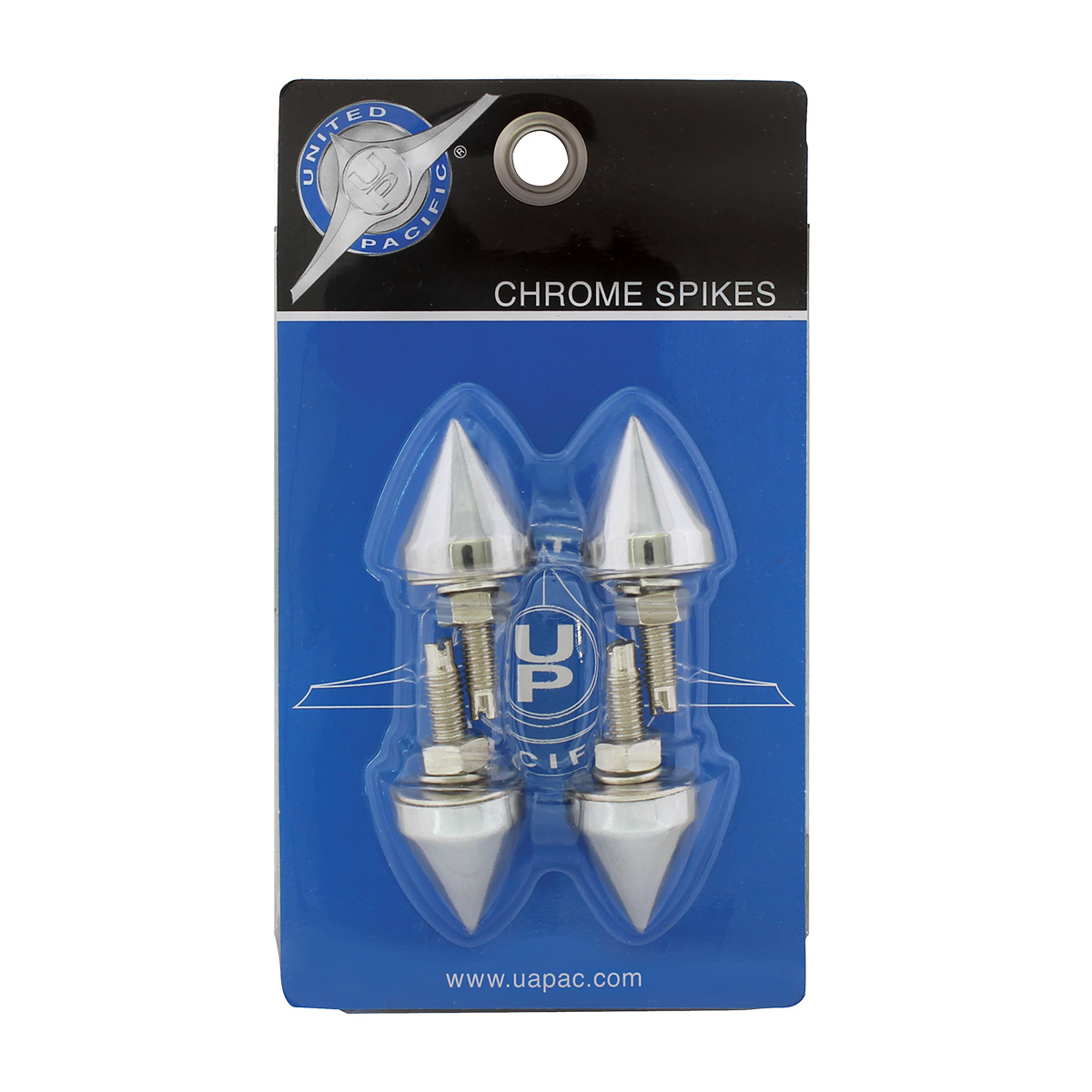 Chrome Spike License Plate Fastener (4-Pack) - Thumbnail 4
