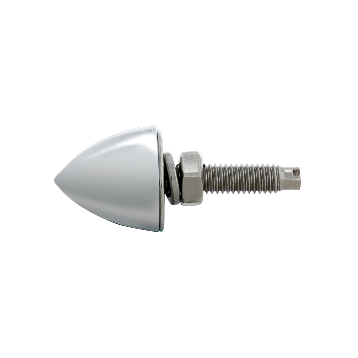 Chrome Bullet License Plate Fastener (4-Pack) - Thumbnail 2