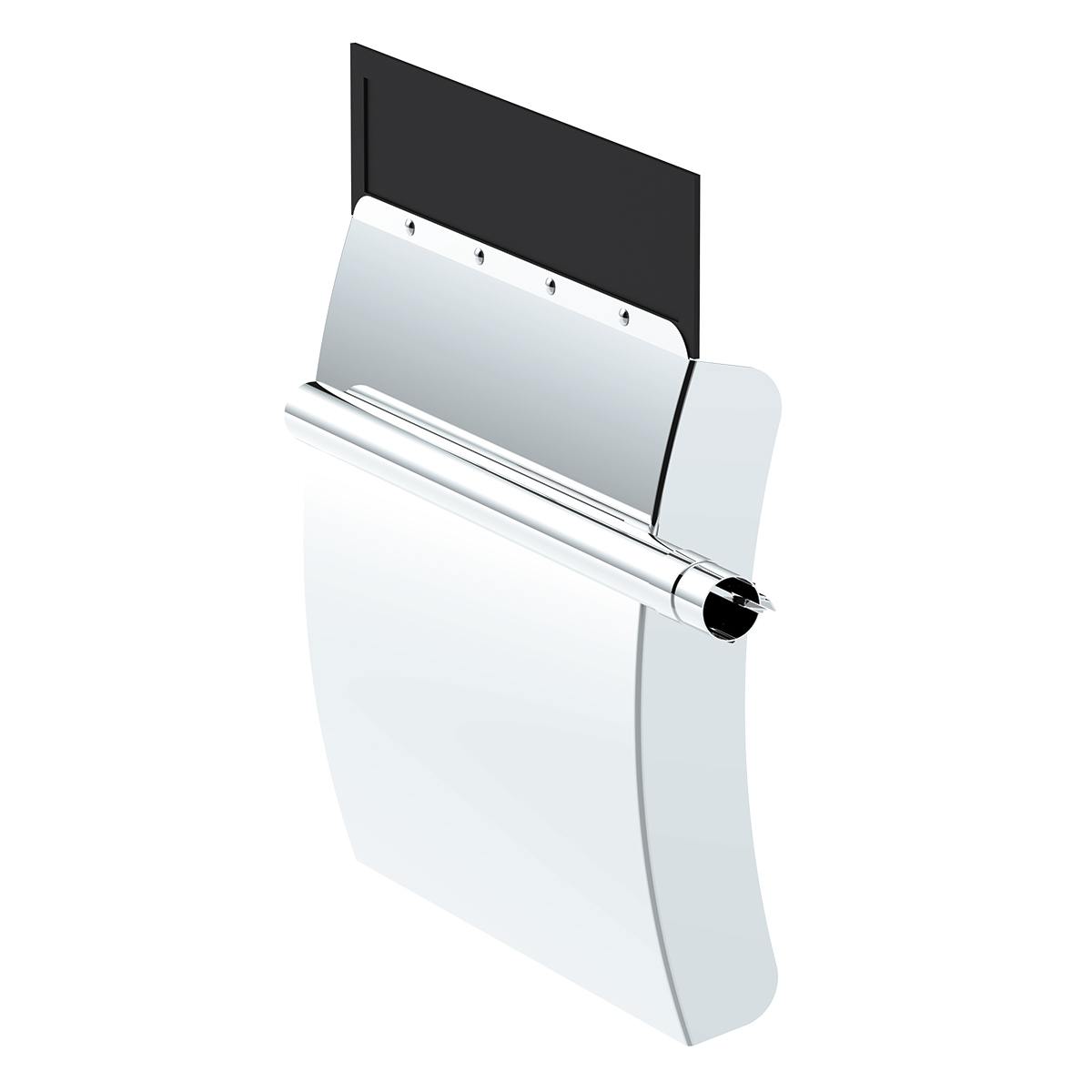 24" X 24" 430 Stainless Steel Quarter Fender With Tube Bracket Set - 4" Side Wall - Thumbnail 3