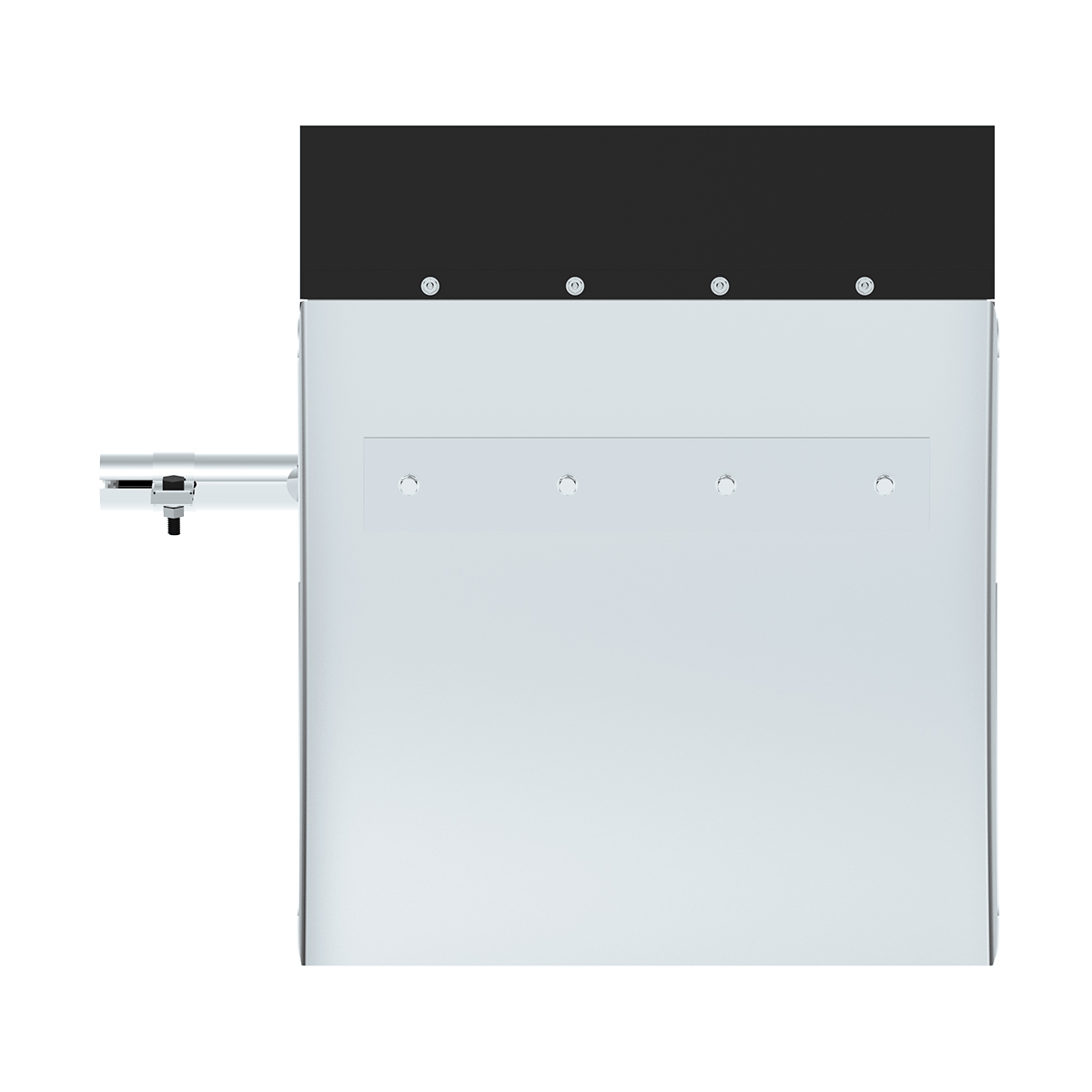 24" X 24" 430 Stainless Steel Quarter Fender With Tube Bracket Set - 4" Side Wall - Thumbnail 6