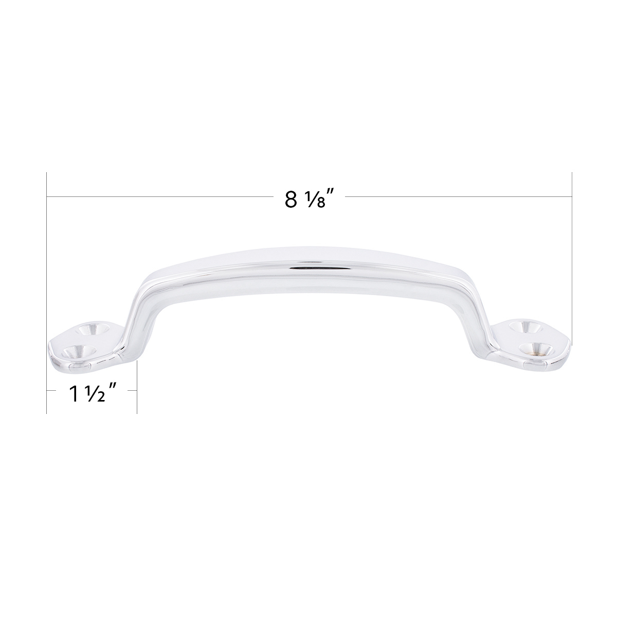 Chrome Die Cast Grab Handle Kit With Mounting Hardware - Thumbnail 8