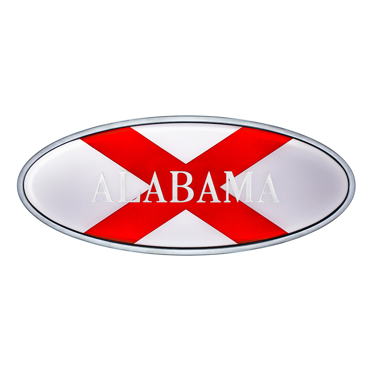 Chrome Die Cast Alabama Flag Emblem - Thumbnail 6