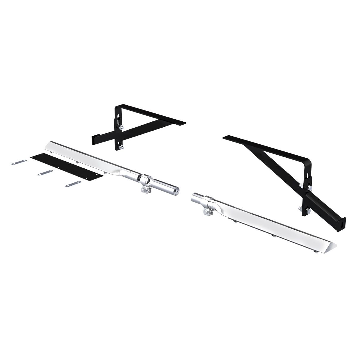 29" 430 Stainless Steel Universal Heavy Duty Half Fender Mounting Arm Kit (Pair)