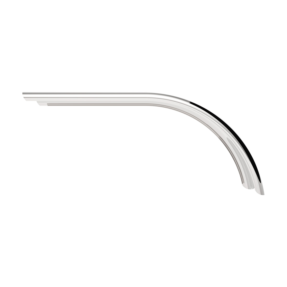 60" 430 Stainless Steel (16ga) Smooth Half Fender - SE Series (Pair) - Thumbnail 6