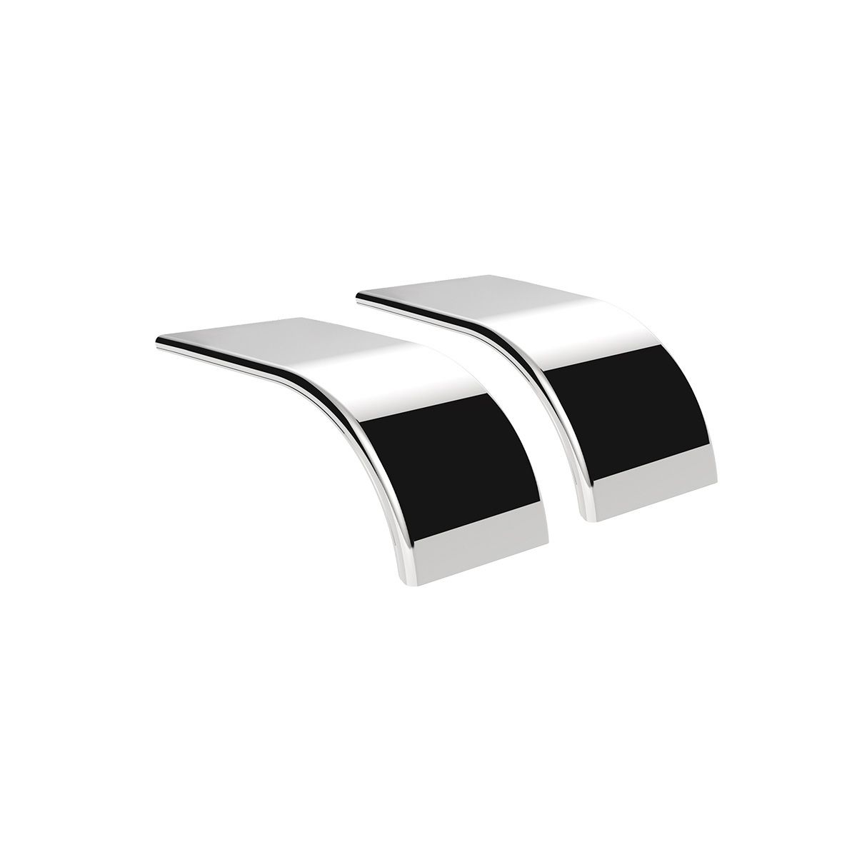66" 430 Stainless Steel (16ga) Smooth Half Fender - SE Series (Pair)