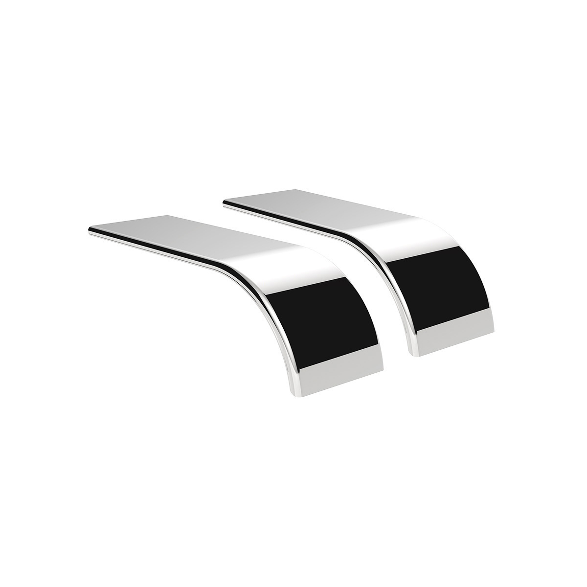 80" 430 Stainless Steel (16ga) Smooth Half Fender - SE Series (Pair) - Thumbnail 12