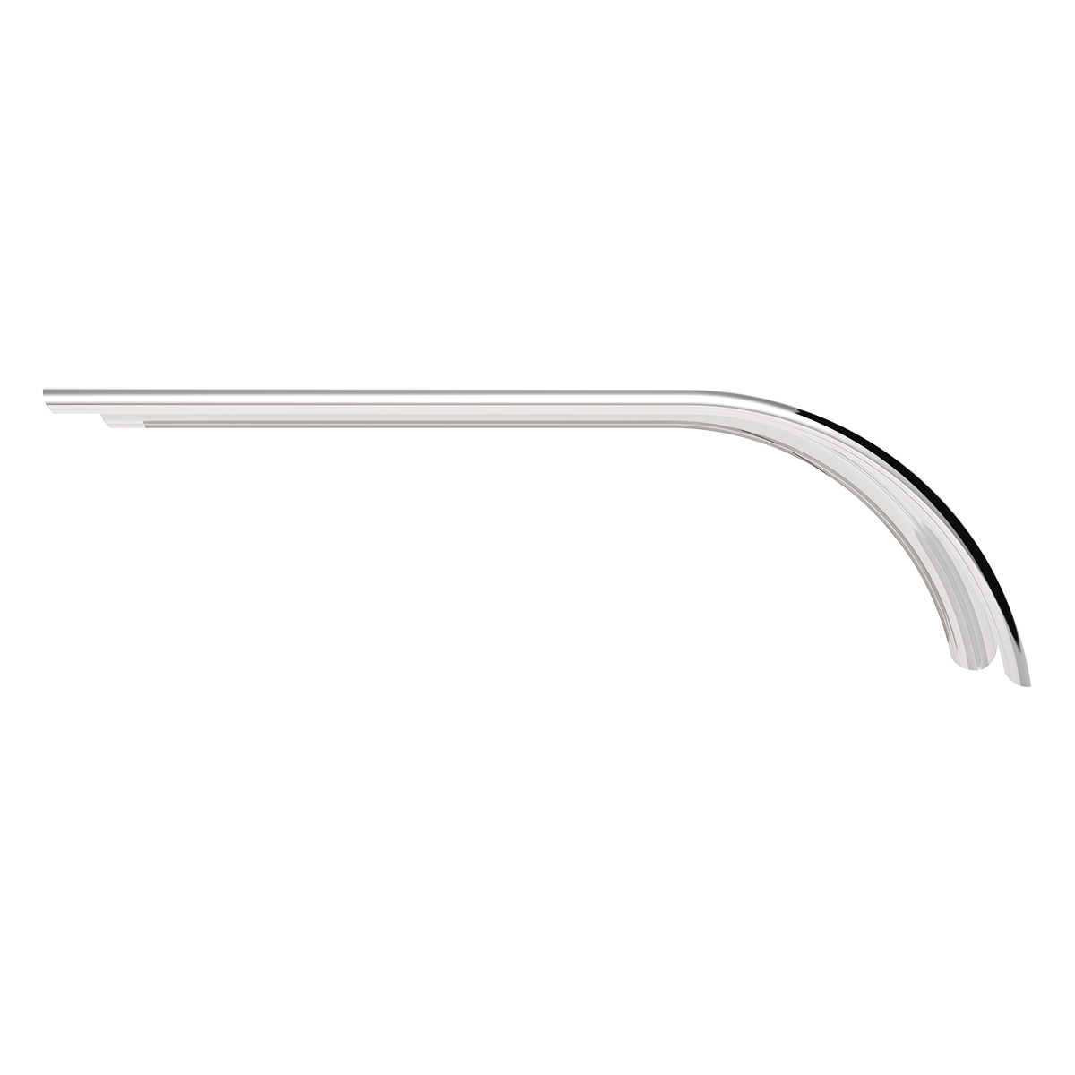 80" 430 Stainless Steel (16ga) Smooth Half Fender - SE Series (Pair) - Thumbnail 6