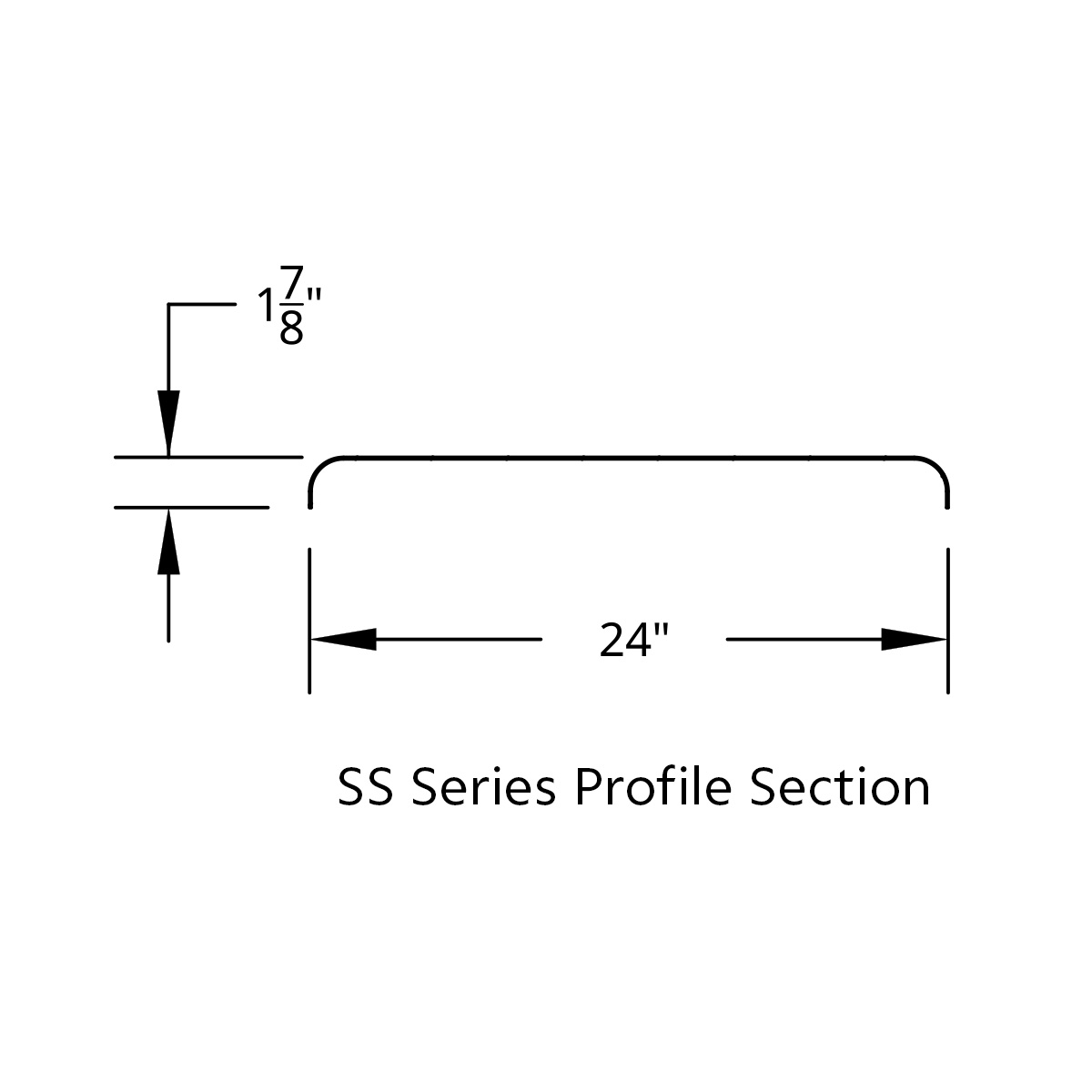 80" 430 Stainless Steel (16ga) Roll Formed Edge Smooth Half Fender - SS Series (Pair) - Thumbnail 3