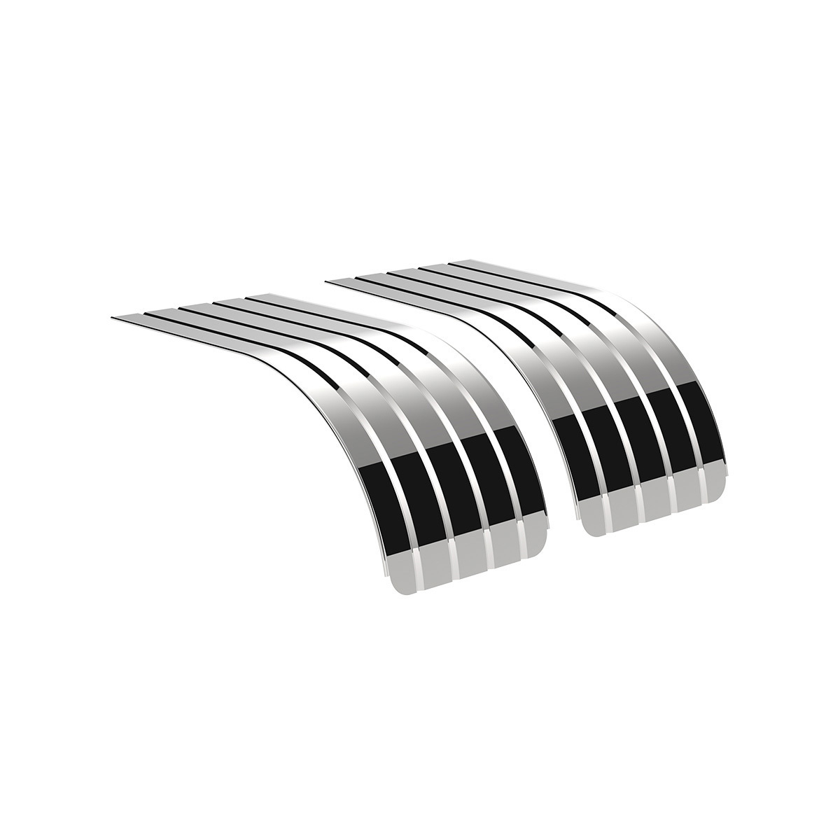 60" 430 Stainless Steel (16ga) Half Fender-SR Series (Pair) - Thumbnail 11
