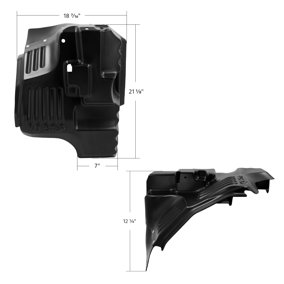 Cab Splash Guard For 2022-2025 Kenworth T680-Passenger - Thumbnail 7