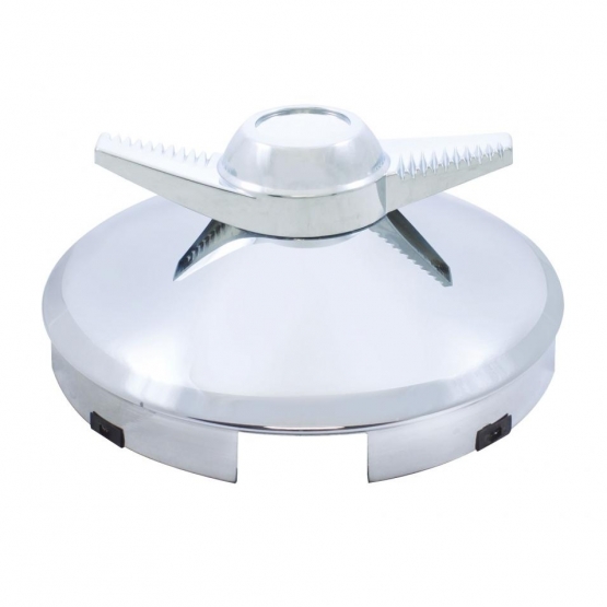 4 Even Front Hubcap With 2 Bar Spinner - 1" Lip