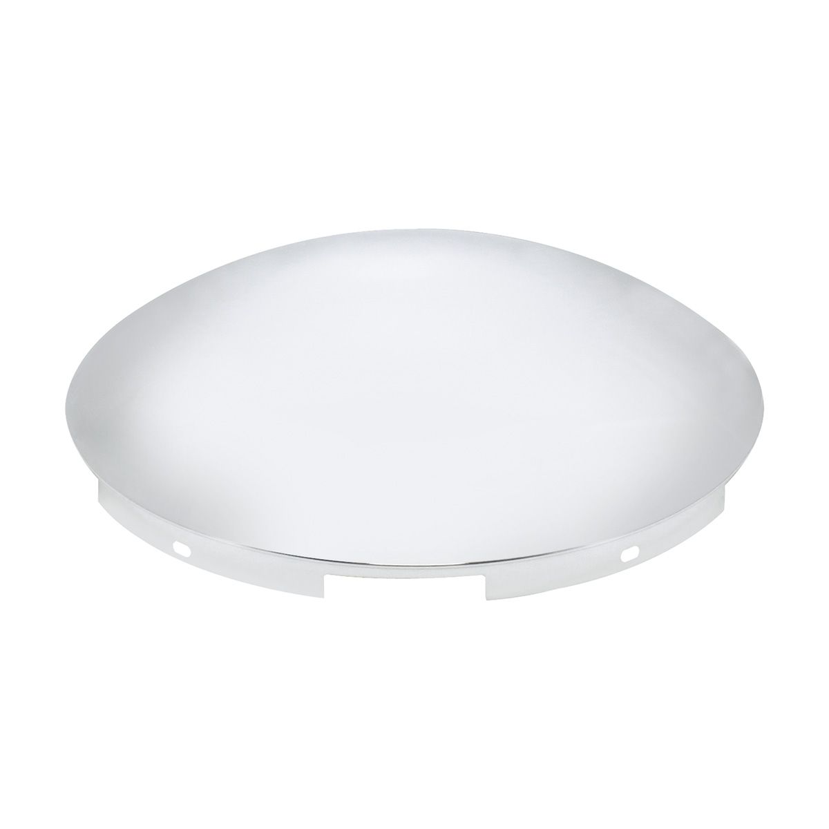 5 Even Notched Stainless Steel Dome Front Hubcap - 7/16" Lip