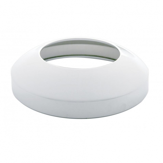 8" Stainless Rear Hubcap With Hubometer Cutout