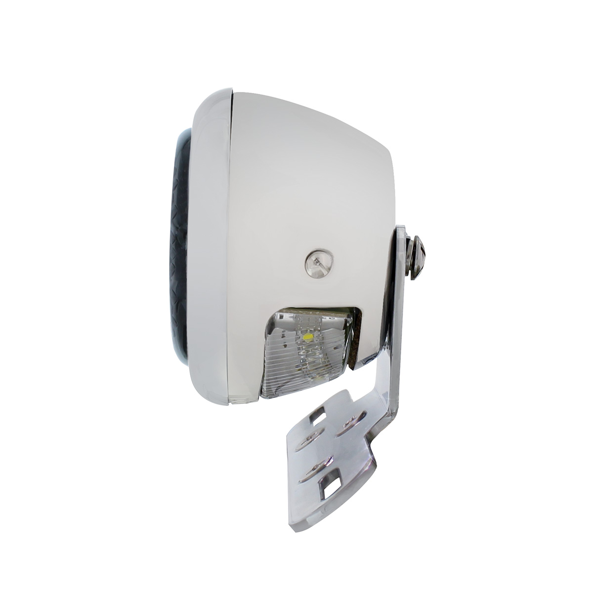 Chrome Motorcycle Rear Fender LP Bracket With 1933-36 Ford Style LED Tail Light - Thumbnail 6