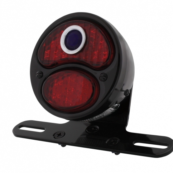 LED "DUO LAMP" Motorcycle Rear Fender Tail Light With Blue Dot