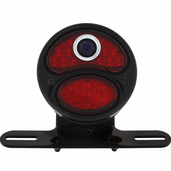 LED "DUO LAMP" Motorcycle Rear Fender Tail Light With Blue Dot - Thumbnail 4