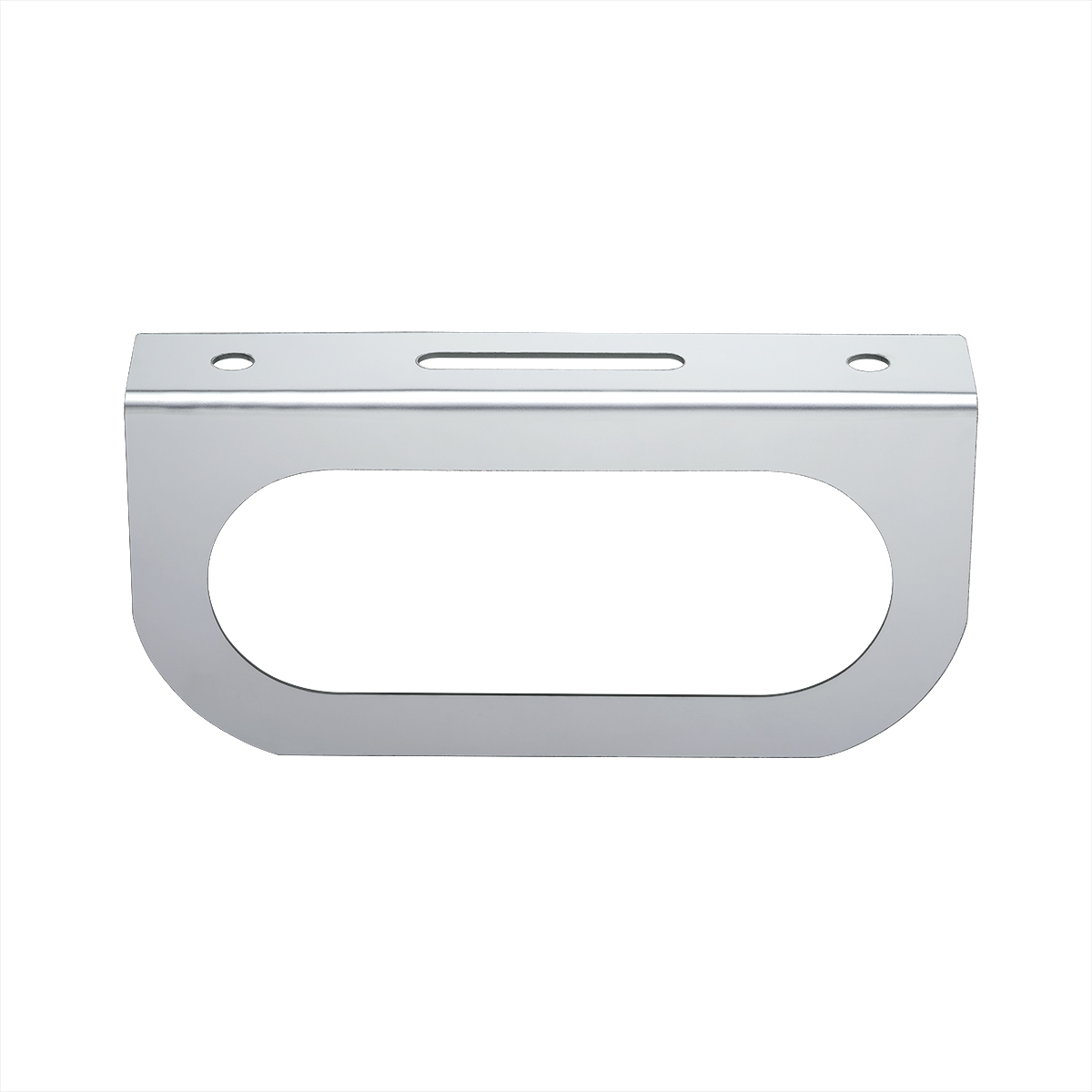 Stainless Light Bracket With Single Oval Light Cutout - Thumbnail 2