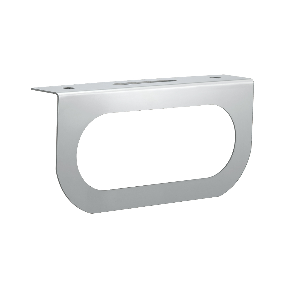 Stainless Light Bracket With Single Oval Light Cutout - Thumbnail 3