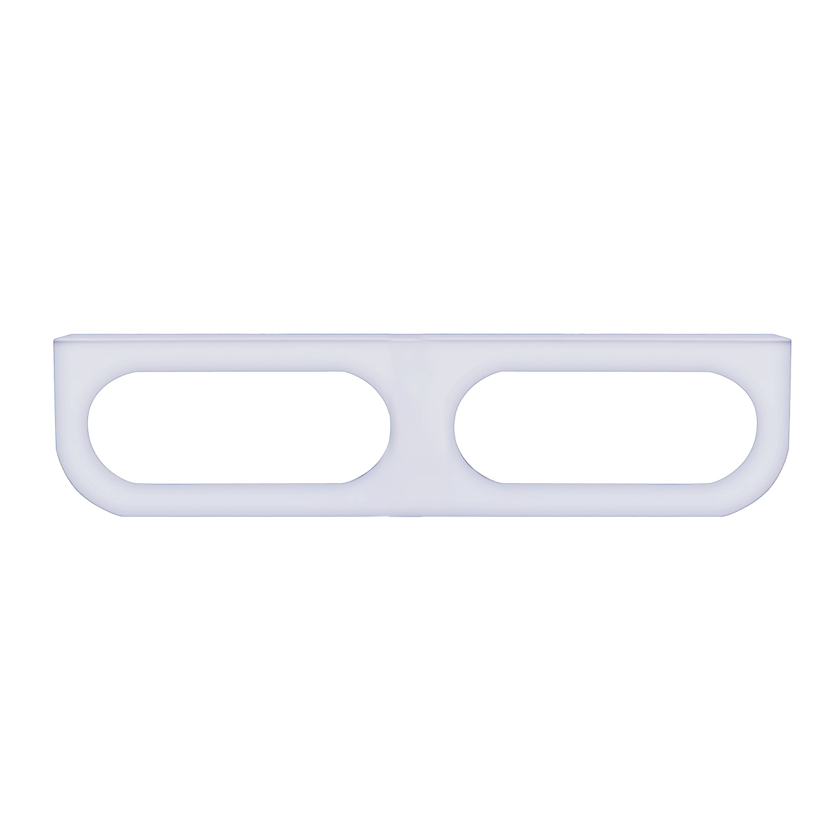 Stainless Light Bracket With 2X Oval Light Cutouts - Thumbnail 2