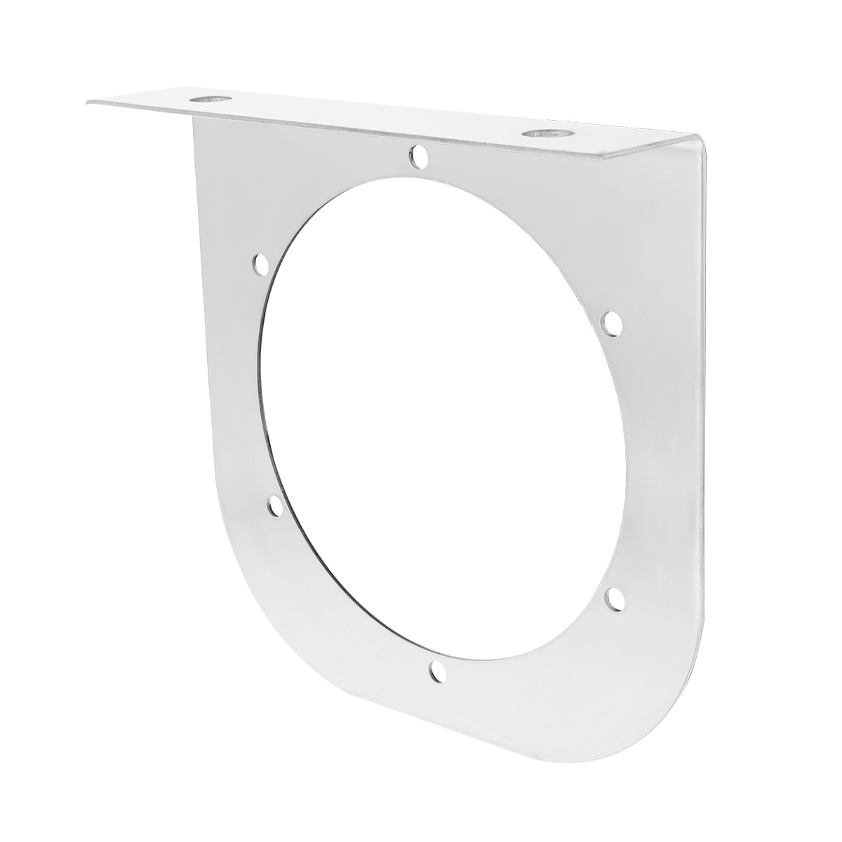 Stainless Light Bracket With Single 4" Light Cutout - Thumbnail 3