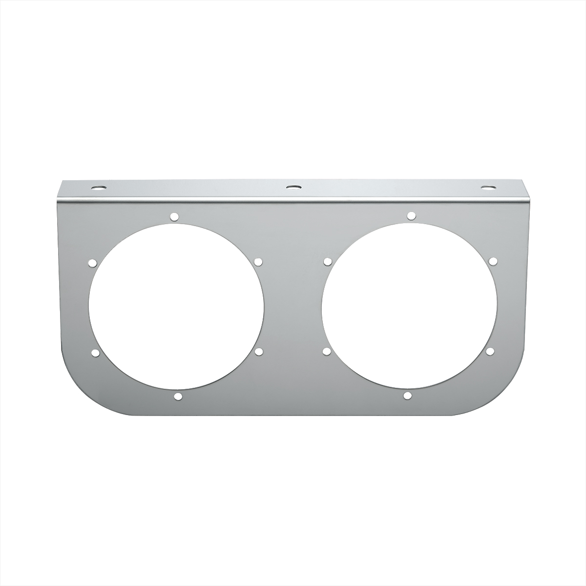 Stainless Light Bracket With 2X 4" Light Cutouts - Thumbnail 2