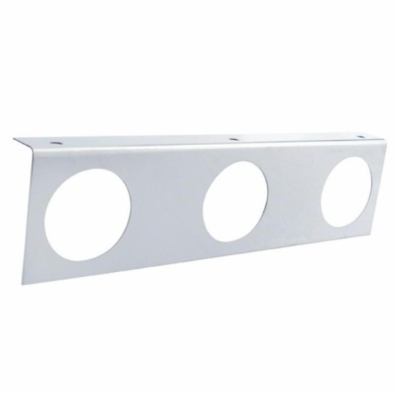 Stainless Light Bracket With 3X 2.5" Light Cutouts