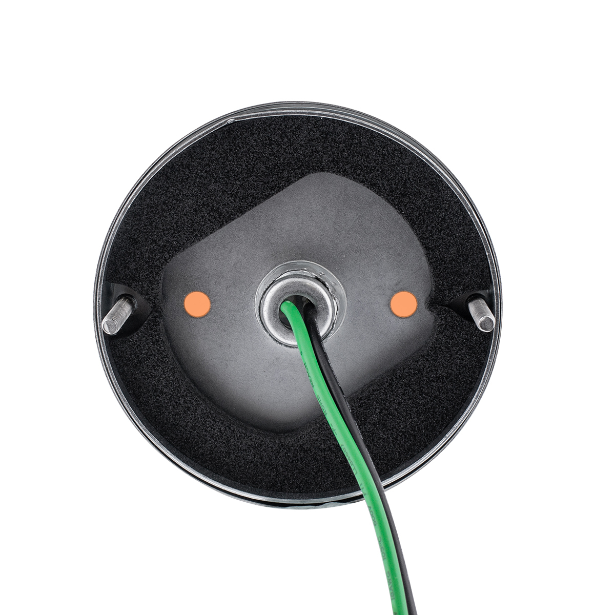 Dual Function Glass Watermelon Flush Mount Kit With LED Bulb - Red LED/Red Lens - Thumbnail 9