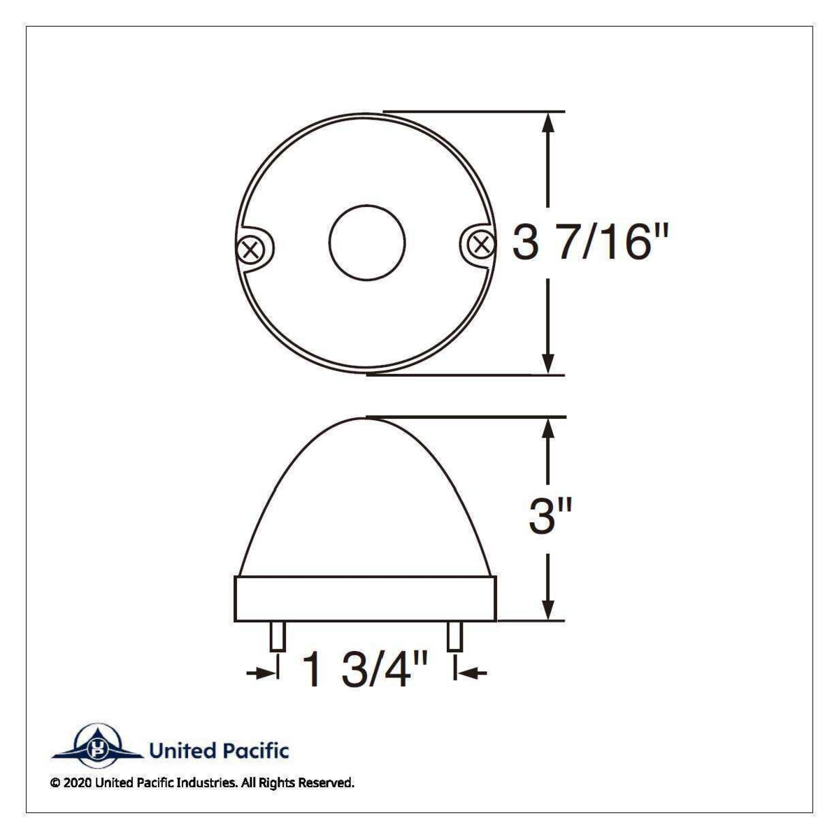 Glass Beehive Flush Mount Kit - Amber - Thumbnail 4