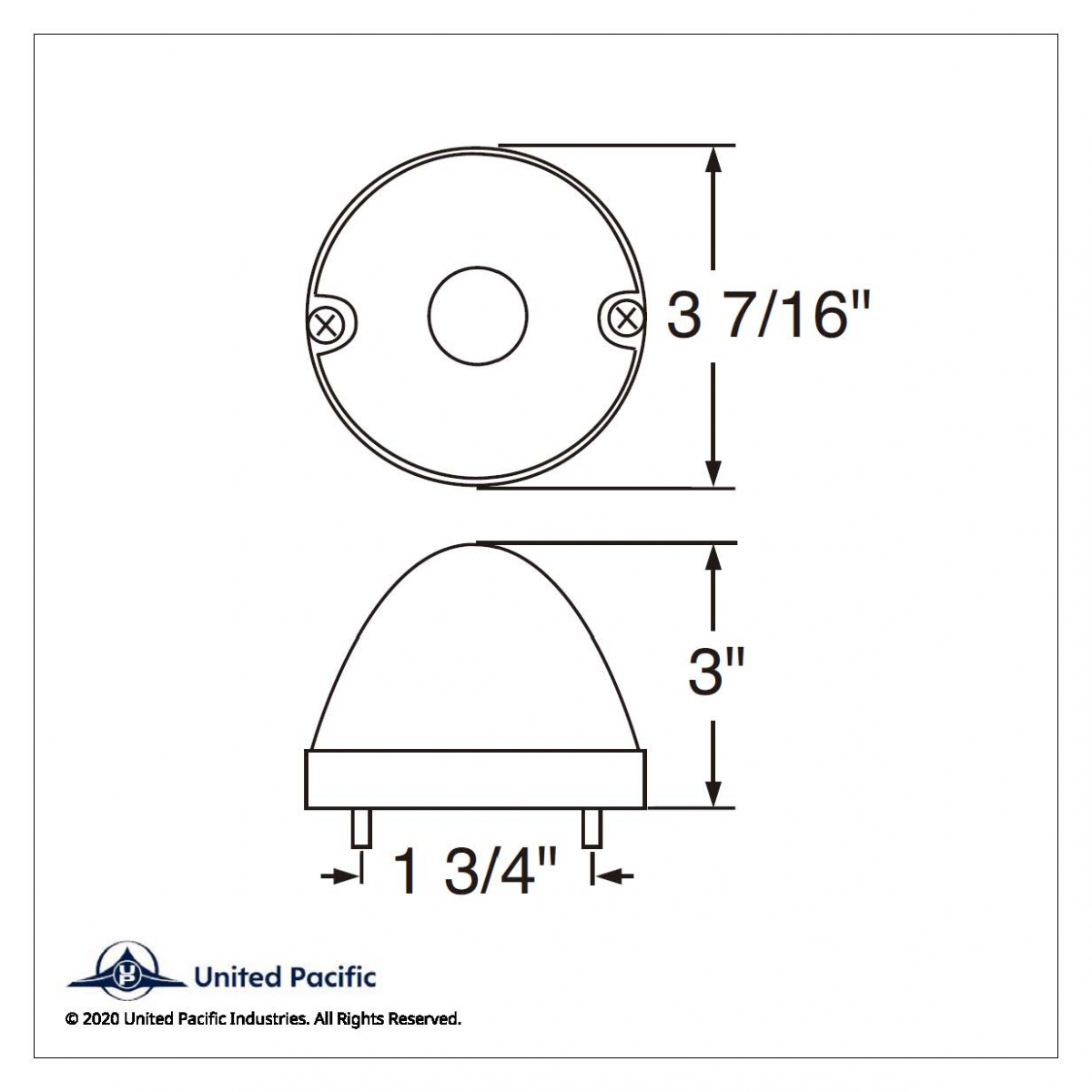 Glass Watermelon Flush Mount Kit - Amber - Thumbnail 9