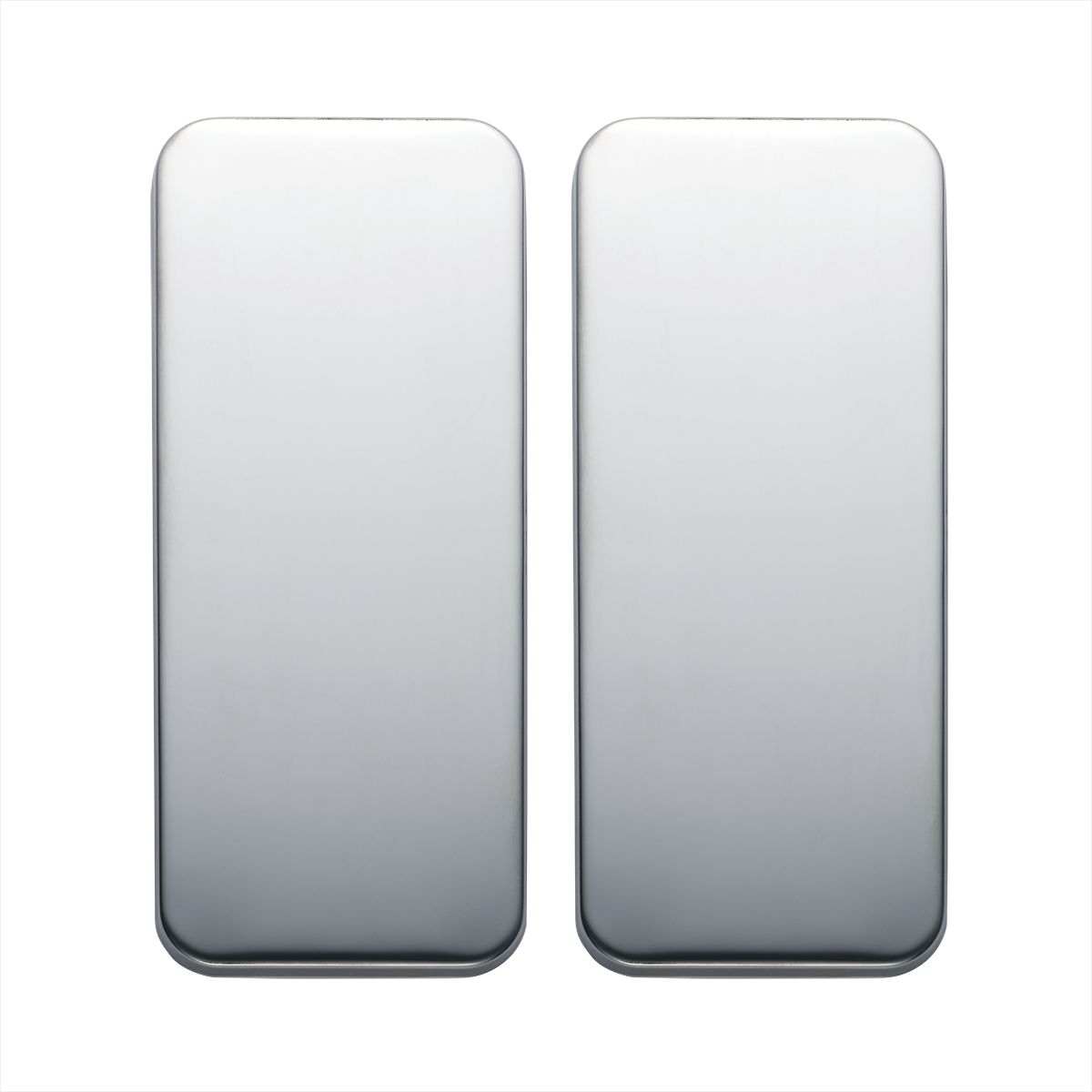 Peterbilt Stainless Vent Door Cover - Plain (Card of 2)