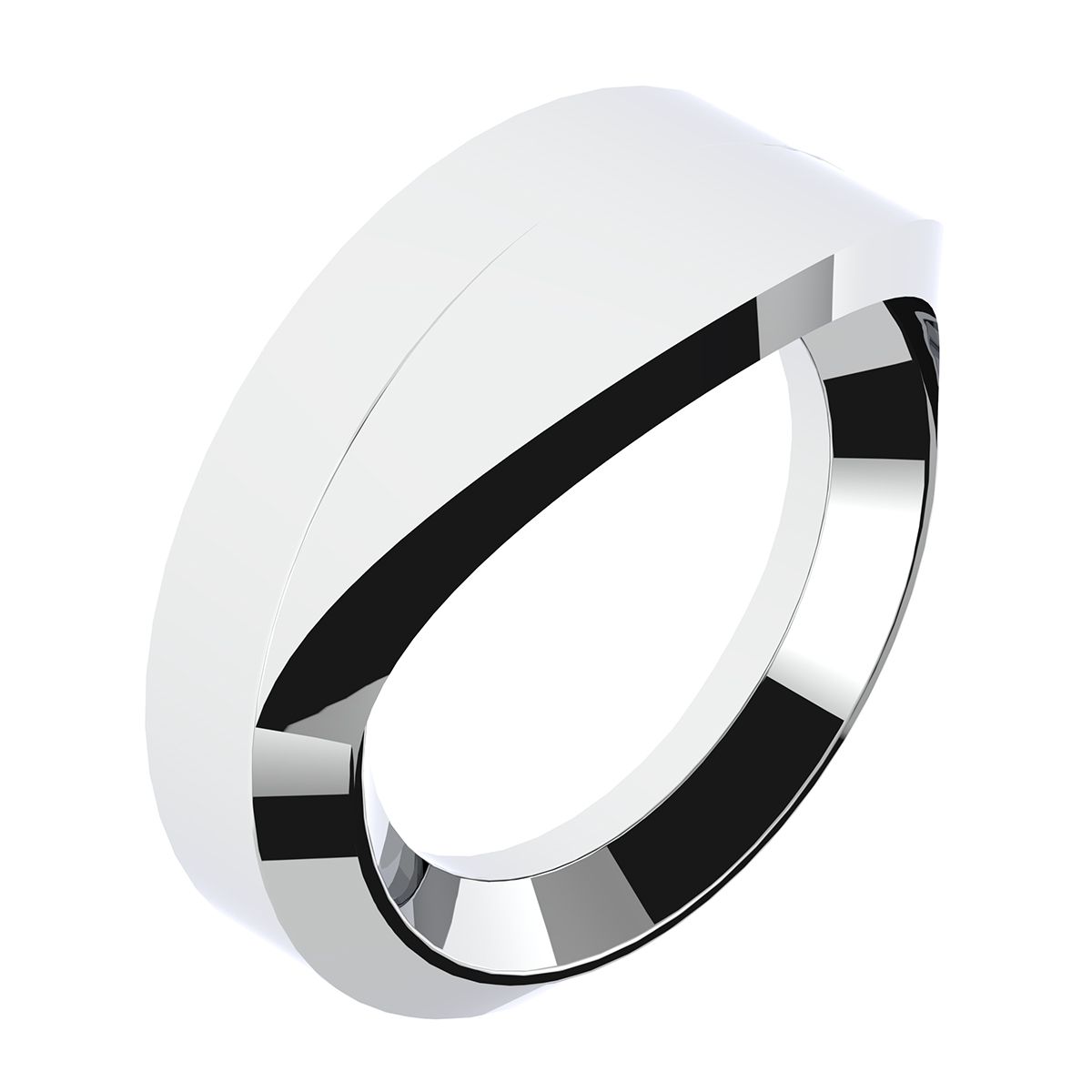 Chrome Plastic Small Gauge Bezel With Visor For 1996-2010 Freightliner Century