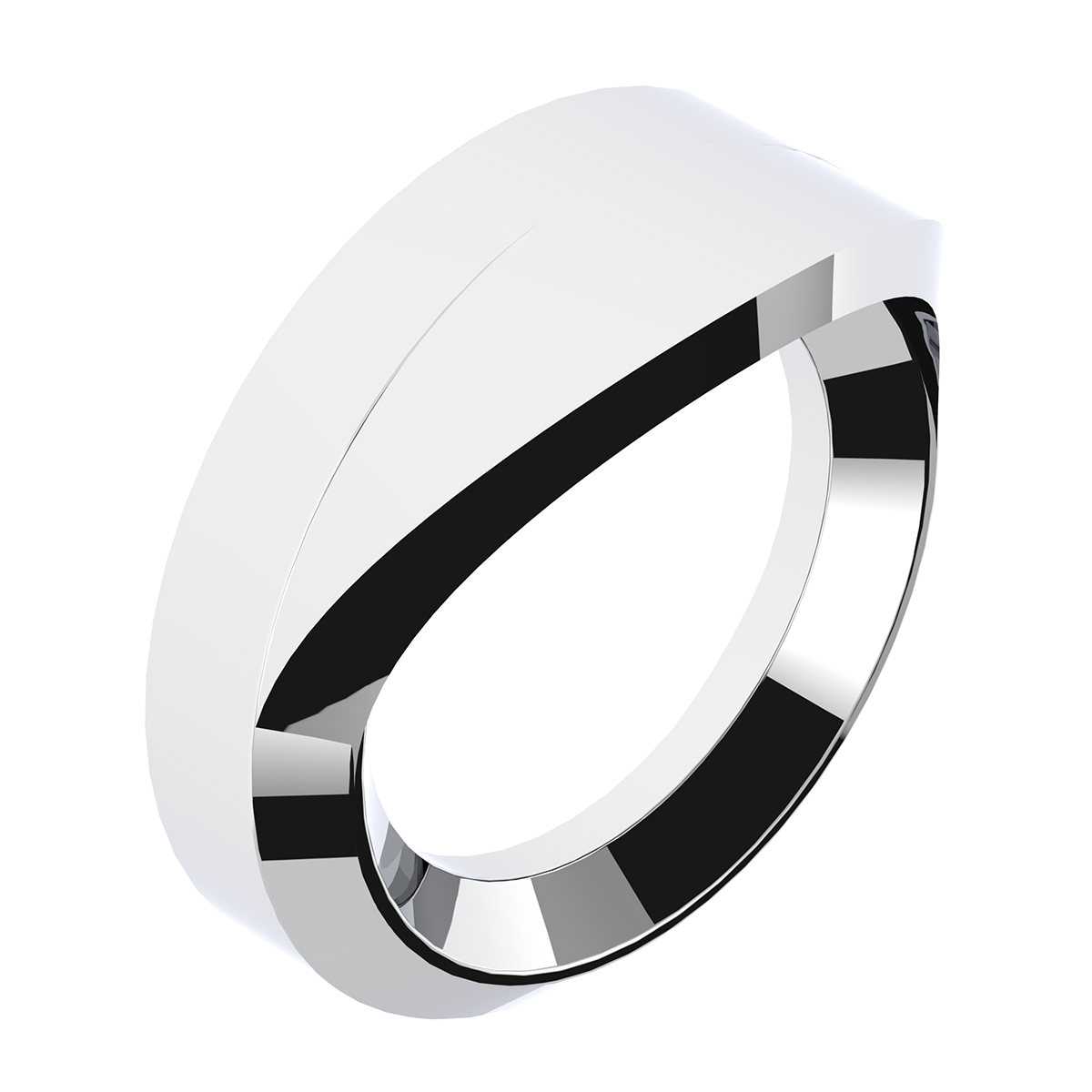 Chrome Plastic Small Gauge Bezel With Visor For 1996-2010 Freightliner Century - Thumbnail 6