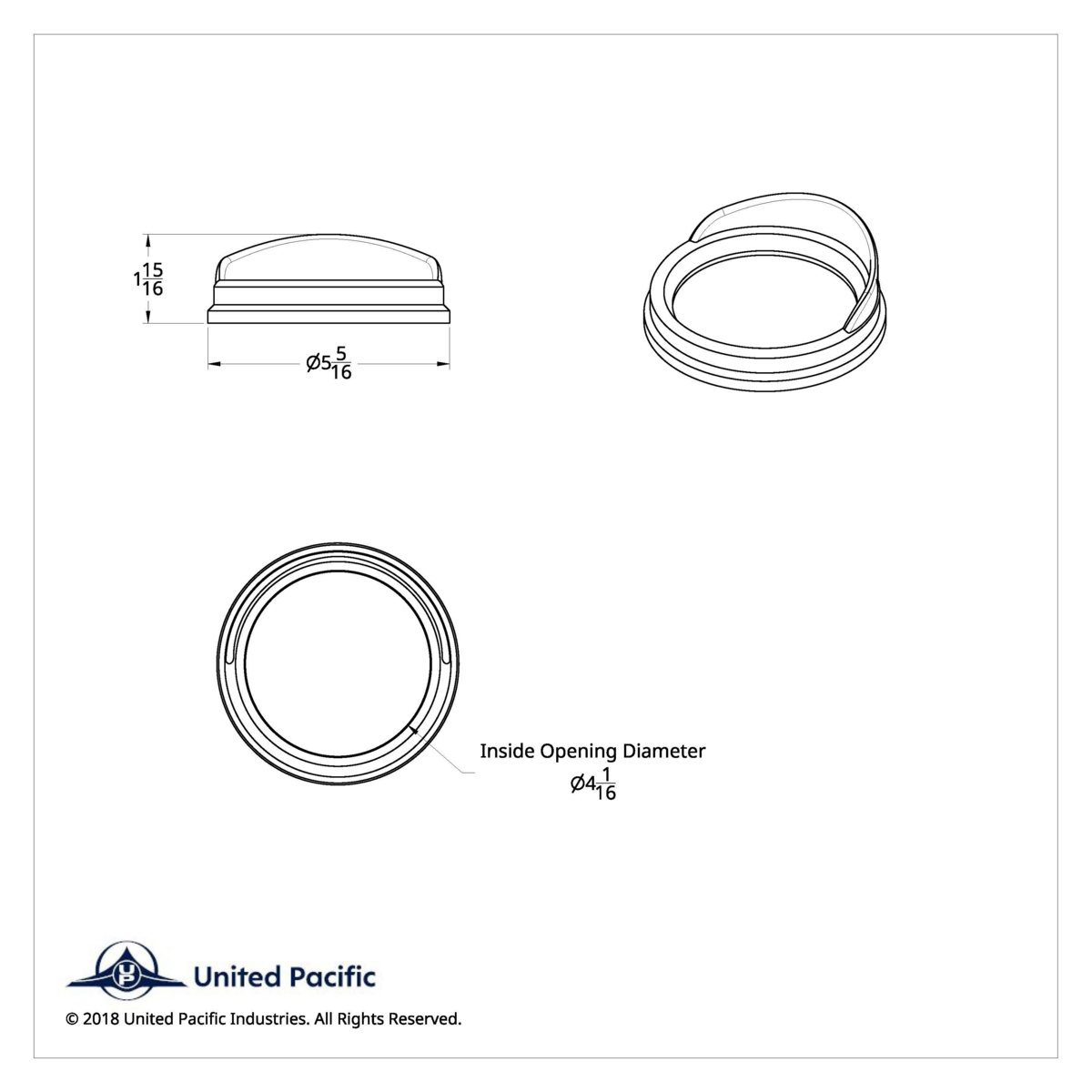 Speed/Tachometer Gauge Bezel With Visor For Kenworth - Classic Design - Thumbnail 5