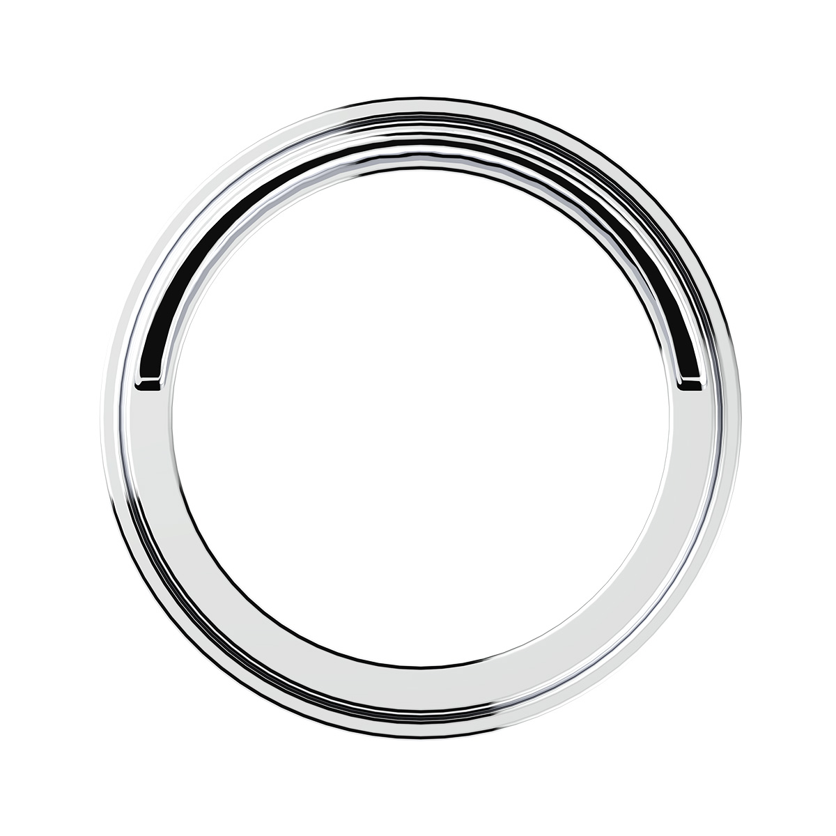 Chrome Plastic Pyrometer Gauge Bezel With Visor For Freightliner -Classic Design - Thumbnail 2