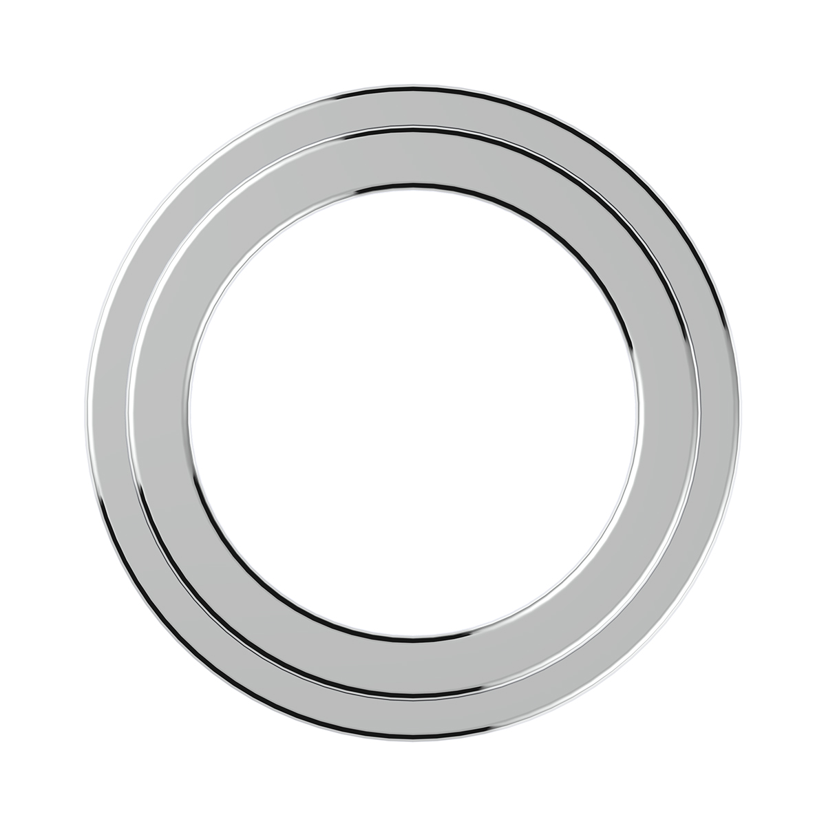 Chrome Plastic Small Gauge Bezel Without Visor For Freightliner - Thumbnail 2