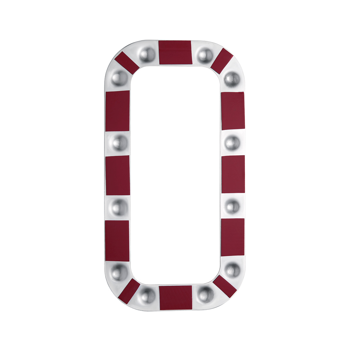 Peterbilt Stainless Dimpled Vent Door Trim (Card of 2) - Thumbnail 4