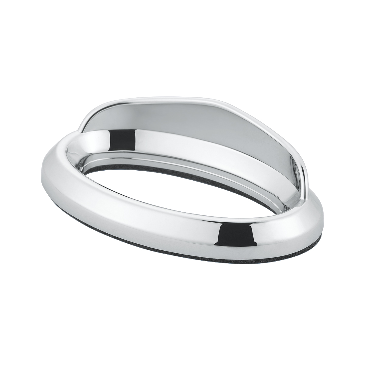 Chrome Bezel For 1-3/4" X 3/4" Peterbilt Glove Box Emblem - Thumbnail 3