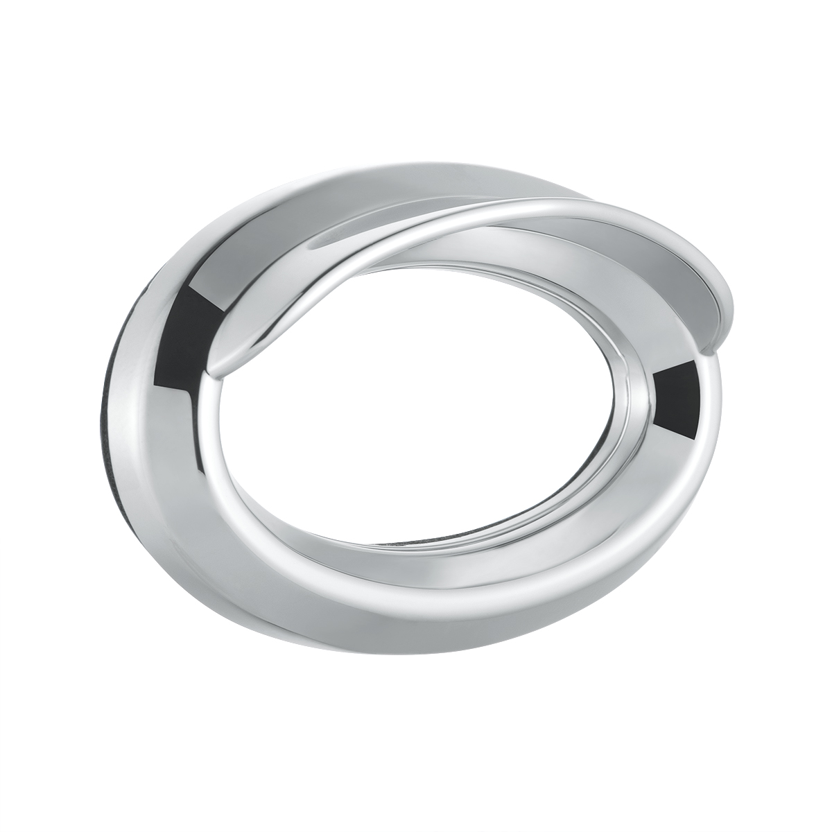 Chrome Bezel For 1-3/4" X 3/4" Peterbilt Glove Box Emblem - Thumbnail 4