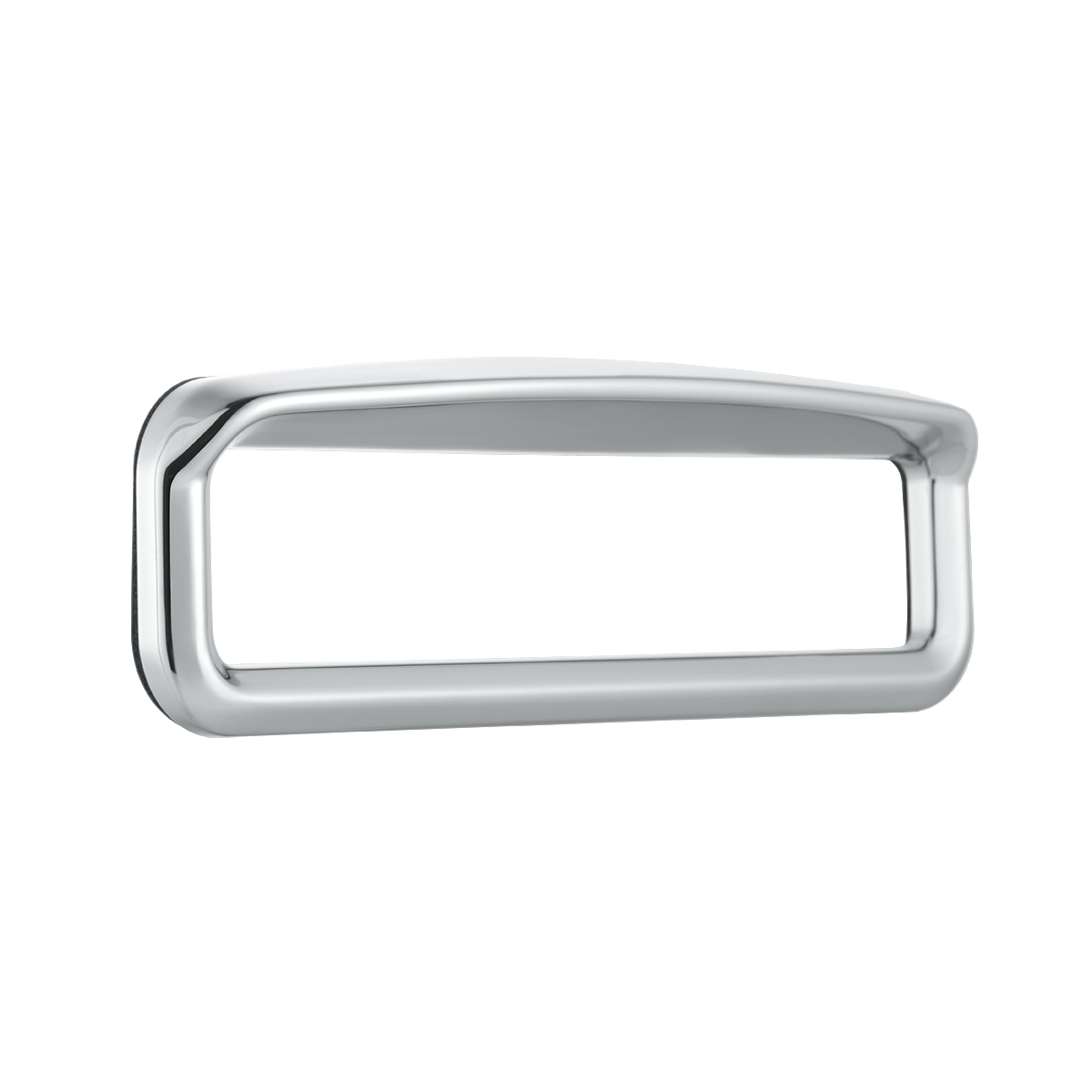 Chrome Bezel With Visor For 4-3/8" X 7/8" Kenworth Glove Box Emblem - Thumbnail 4
