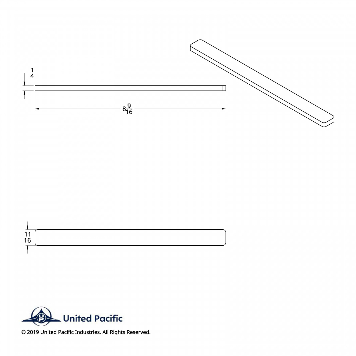 Freightliner Door Handle Insert (Card of 2) - Thumbnail 2