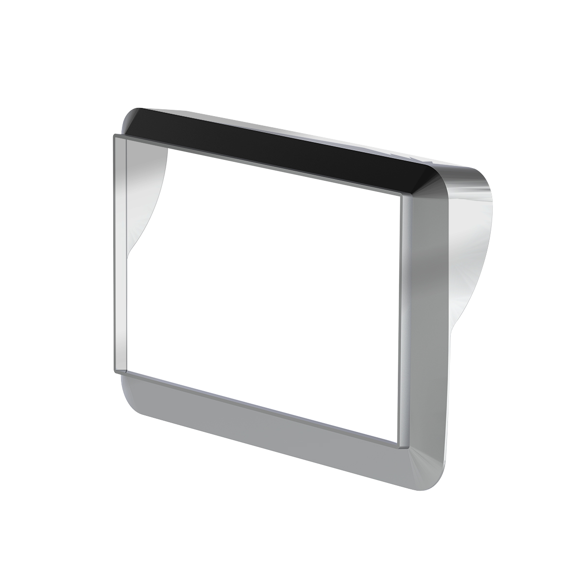 Chrome Plastic 7" Navigation Screen Bezel For 2012-2021 Peterbilt 579 - Thumbnail 3