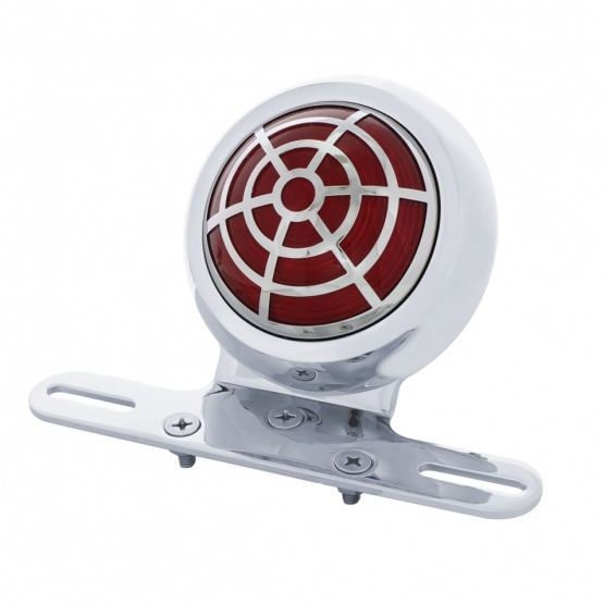 1950 Pontiac Style" LED Fender Light For Motorcycle With Spider Overlay