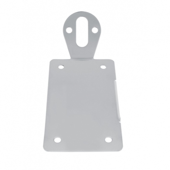 Bobber Motorcycle Style Vertical Side Mount License Plate & Light Bracket - Thumbnail 2